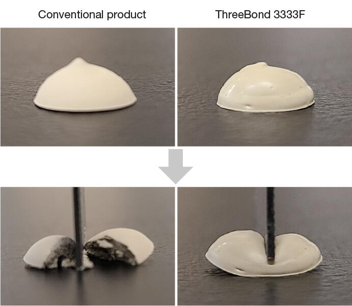 Low temperature curable soft conductive resin that maintains